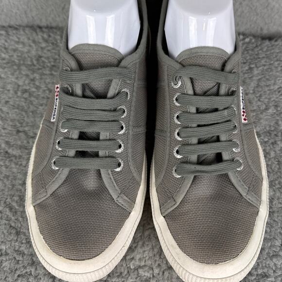 Superga 2750 COTU Classic Sneakers Gray Canvas Unisex Size 40 USW 9 USM 7.5 - Picture 3 of 7